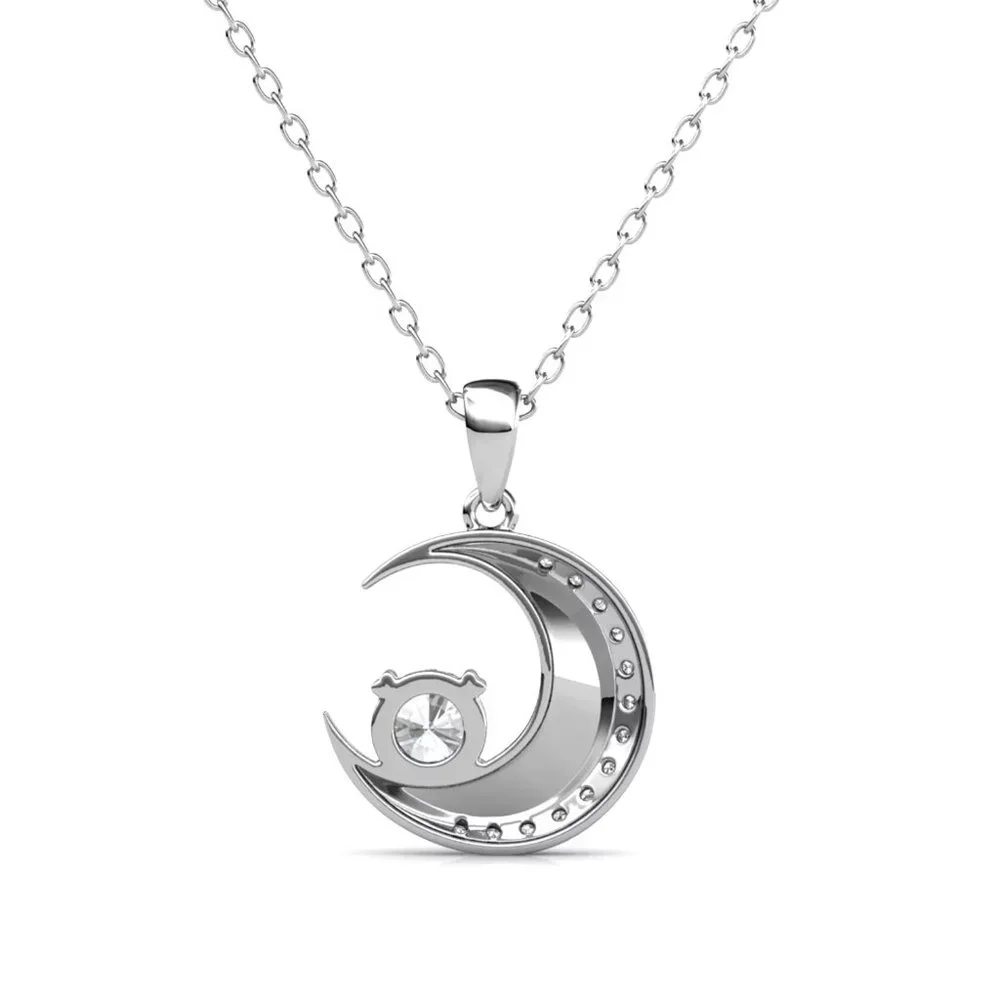 Certified 1/2ct. t.w. Diamond Moon Necklace - Picture 3 of 15